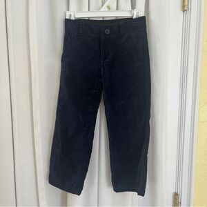 janie and jack boys navy velvet pants